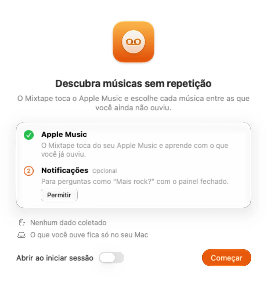 As boas-vindas do Mixtape